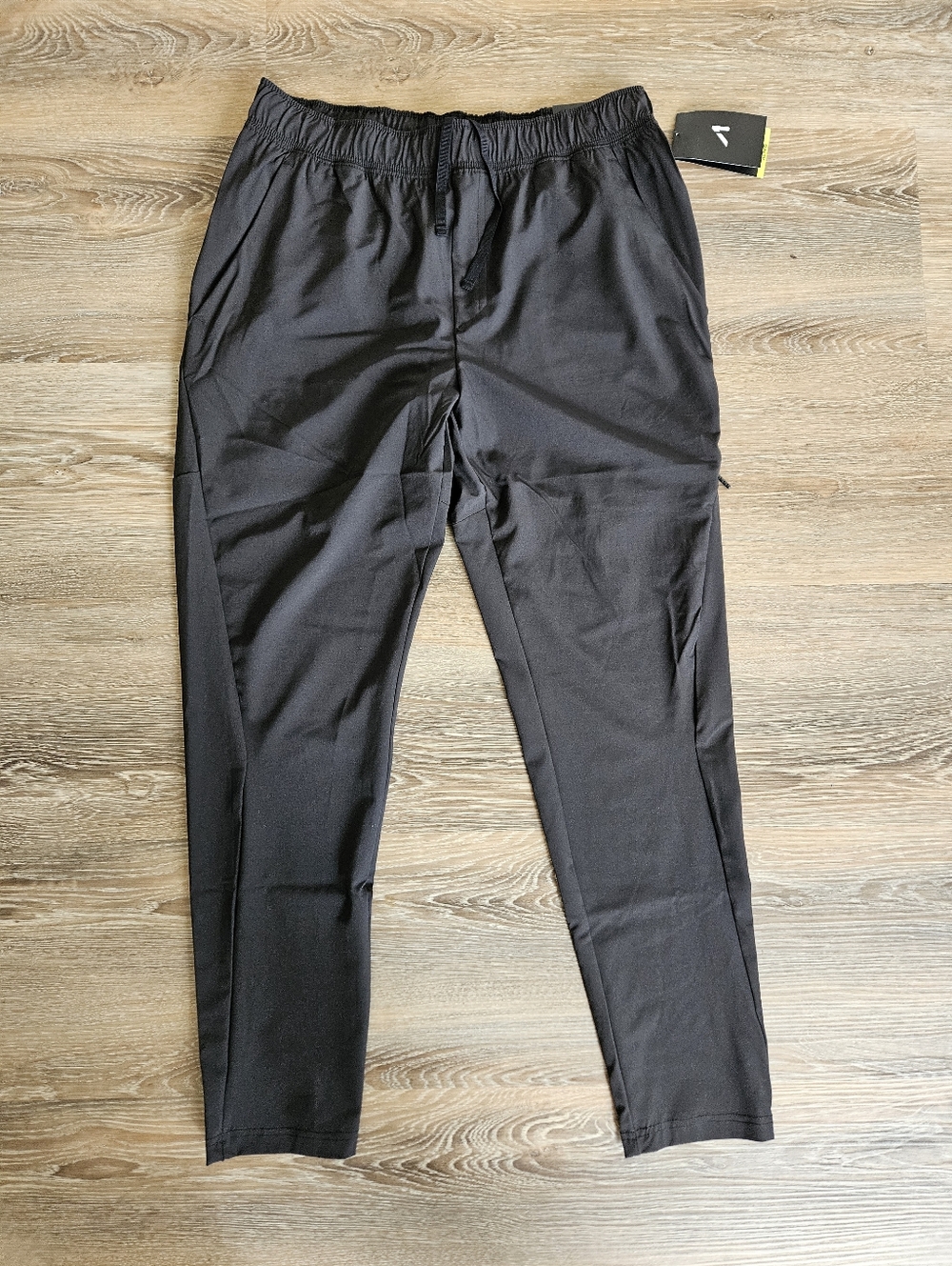 Alive Men's Black Stretch Casual Pants